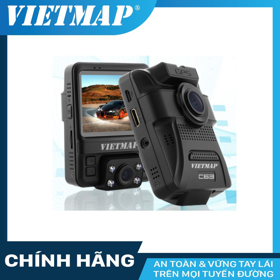 Camera hành trình VIETMAP C63 cho xe ô tô + thẻ nhớ 32/64GB Class 10