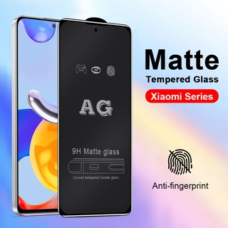 Mờ/matte Kính Cường Lực Bảo Vệ Toàn Màn Hình Cho Xiaomi Mi 11T 10T 9T Pro 11 Lite Poco F2 F3 X3 NFC GT M3 M4 Pro 5G Redmi Note 11 11S 10 10s 9 9s 8 7 Pro Max 5G 9T 10 9 9A 9C 8 8A 7 7A