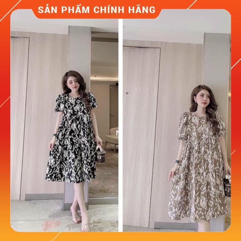 váy bầu cao cấp chất von thái mát mềm mịn với cùng☘️đầm bầu chanh xả thiết kế siêu đẹp☘️free size 43-68kg
