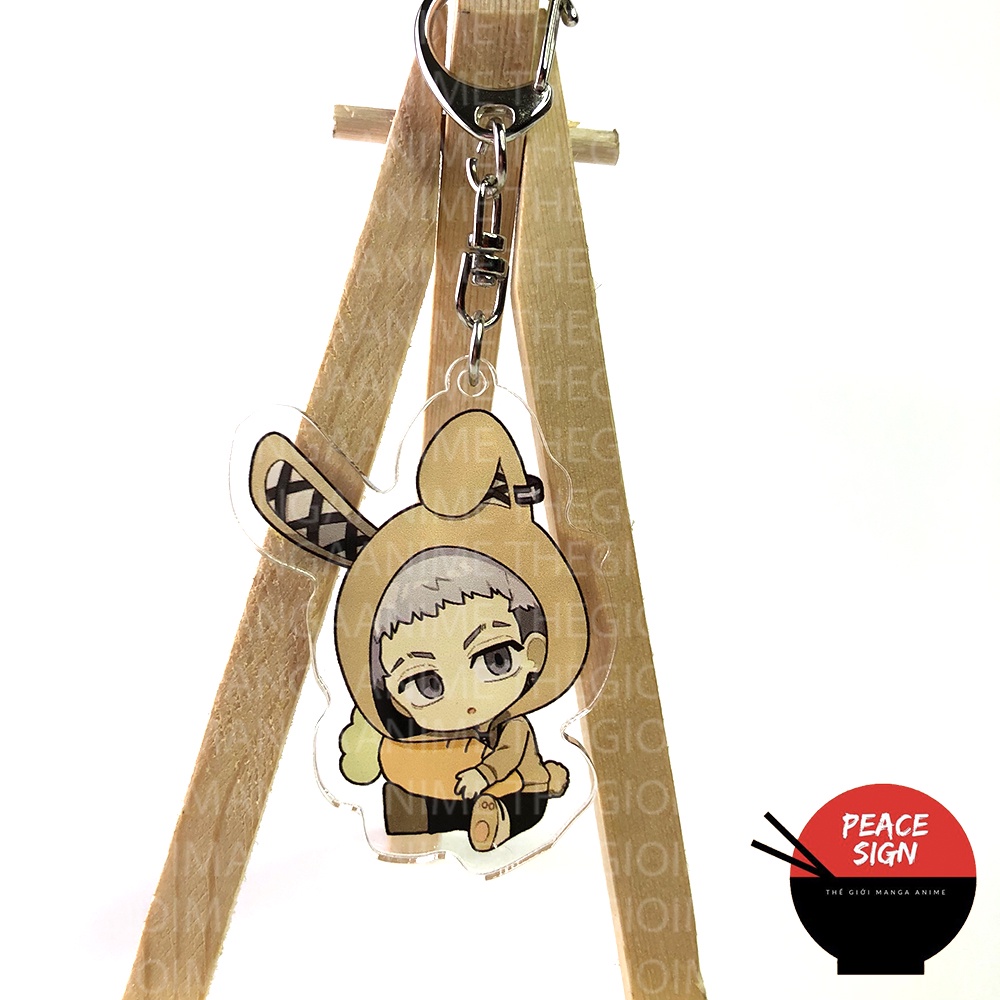 Móc khóa in hình TOKYO REVENGERS ver TAI THỎ Kịch Trường Của Takemichi anime chibi Mica trong acrylic