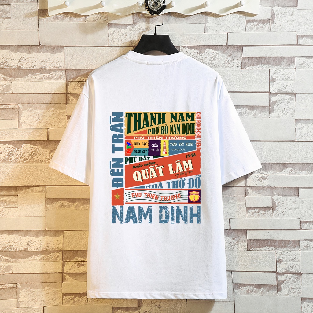 Áo thun nam nữ - Áo phông nam nữ UNISEX tay lỡ form rộng 100%COTTON thoáng mát thế hệ genz NAM ĐỊNH | BigBuy360 - bigbuy360.vn