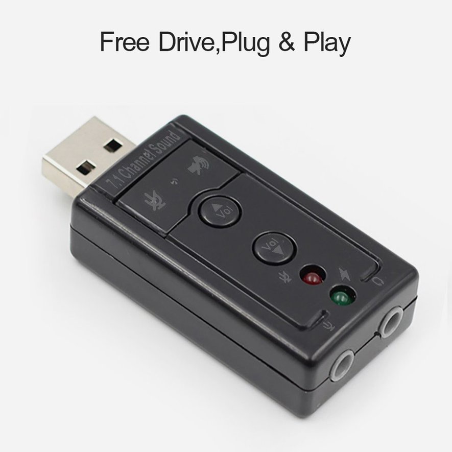 Thẻ Âm Thanh Kỹ Thuật Số Cổng USB 7.1 3.5mm Chất Lượng Cao
