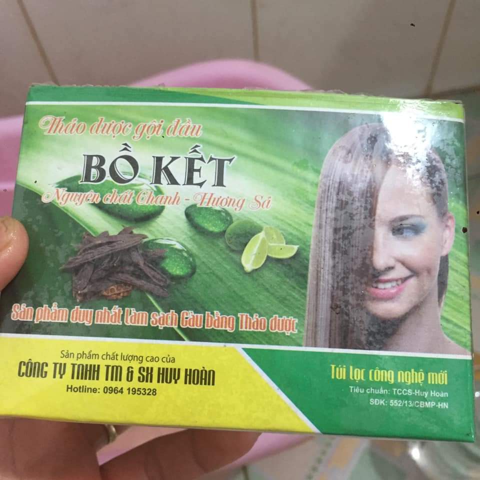 Gói thảo dược gội đầu bồ kết