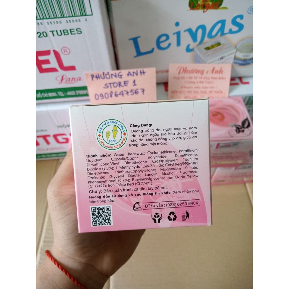 Kem trắng da mụn nguyễn quánh12g