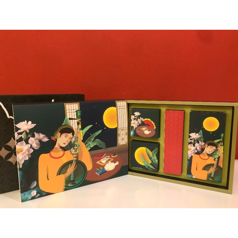 2 bộ vỏ hộp bánh Trung Thu Nguyệt Cầm