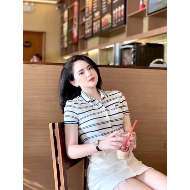 {SALE LẺ SIZE} Áo Thun Cá Sấu Nữ form đẹp