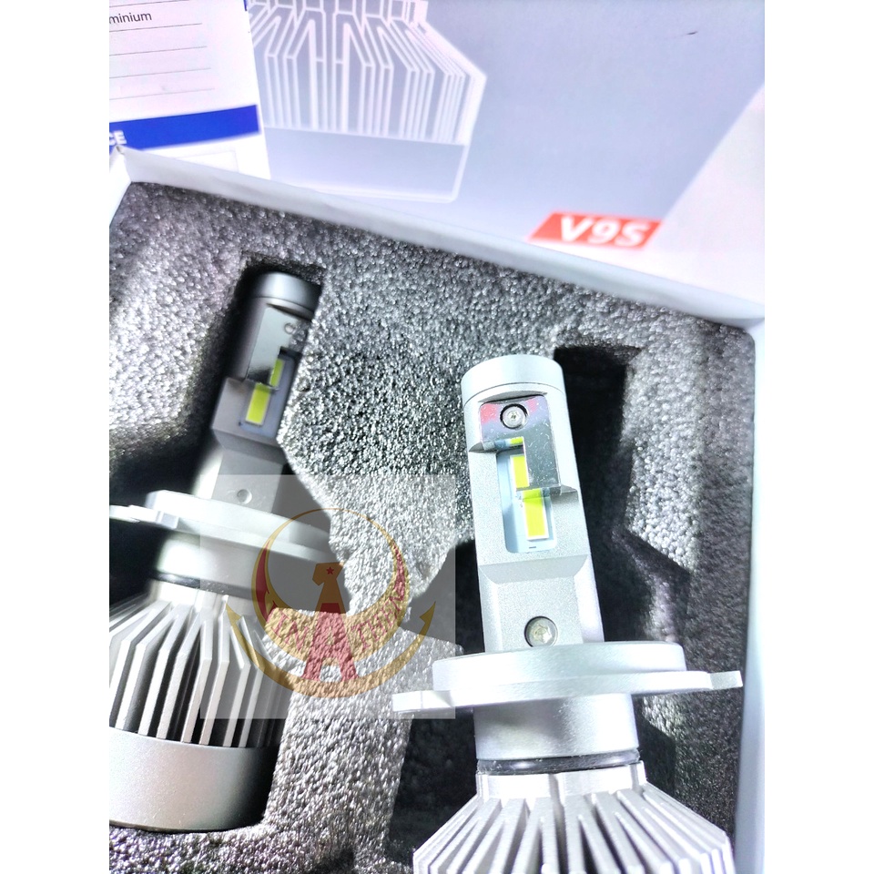Đèn pha led Kenzo V9s 60W mẫu mới nhất 2022 chân H4 bảo hành 2 năm