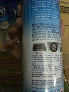 Xịt bóng da Toyo 500ml