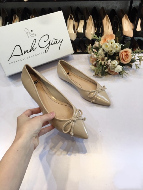 Giày bệt mũi nhọn nơ nhí VNXK( ảnh thật, kèm video) | BigBuy360 - bigbuy360.vn