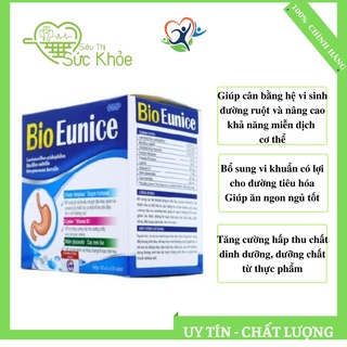 Men tiêu hóa bio eunice giúp bổ sung lợi khuẩn hỗ trợ cân bằng hệ tiêu hóa - hộp 100 viên