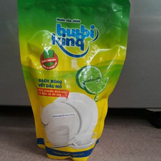 Nước rửa chén bubbi king diệt khuẩn hương chanh 700g