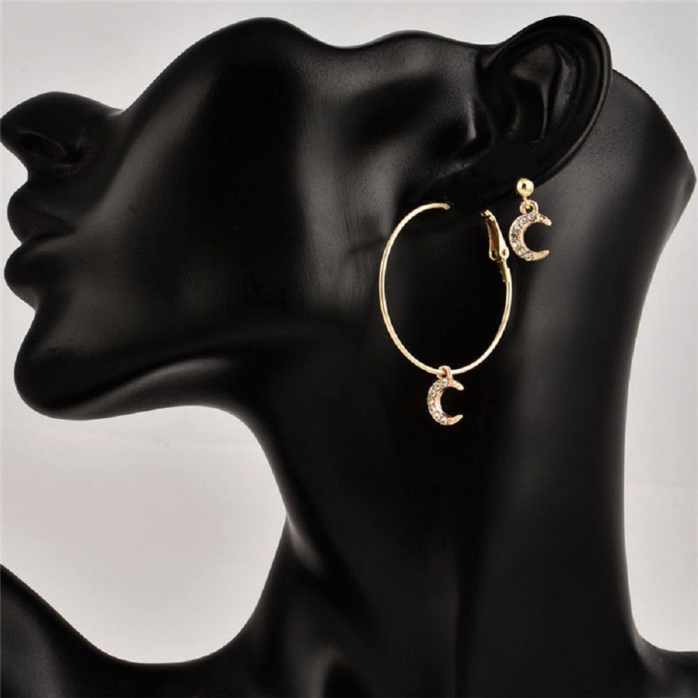 Set 4 khuyên tai đính hạt sang trọng cho nữ