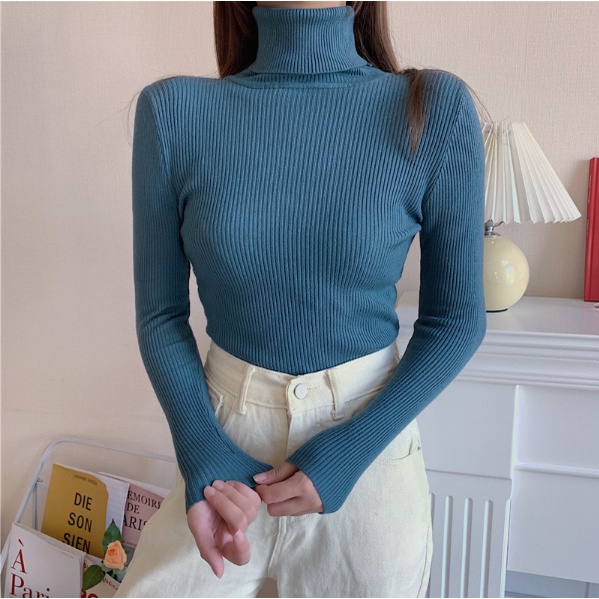 Áo Len Nữ Cổ Lọ Lông Cừu Hàng Quảng Châu Cao Cấp AL01 | BigBuy360 - bigbuy360.vn