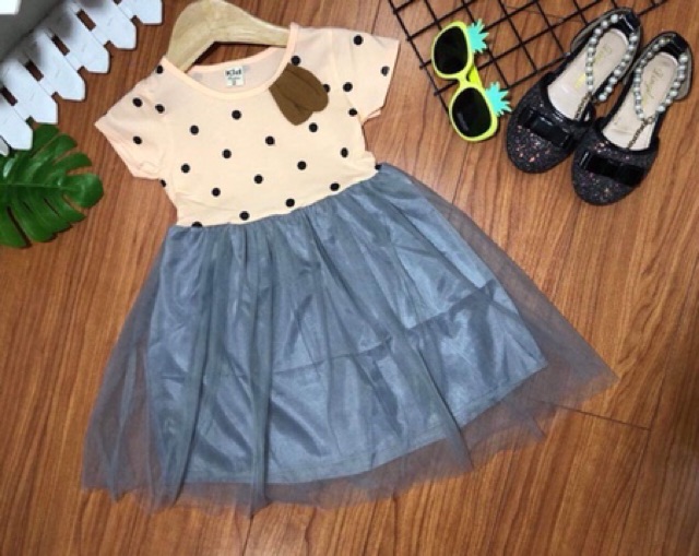 Váy cotton công chúa bồng xoè bé gái 10-20 kg