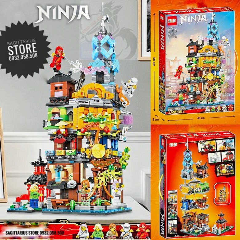 Bộ Lego Ninjago Lắp Ráp Tháp Lotto Ninja Building