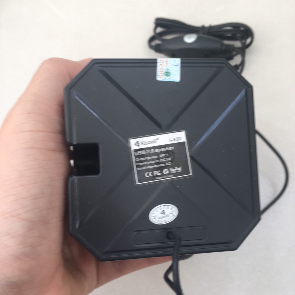 Loa Vi Tính Mini 2.0 Kisonli I-550 Công Suất 3W Jack 3.5mm Nghe Nhạc Bảo Hành Chính Hãng 12 Tháng