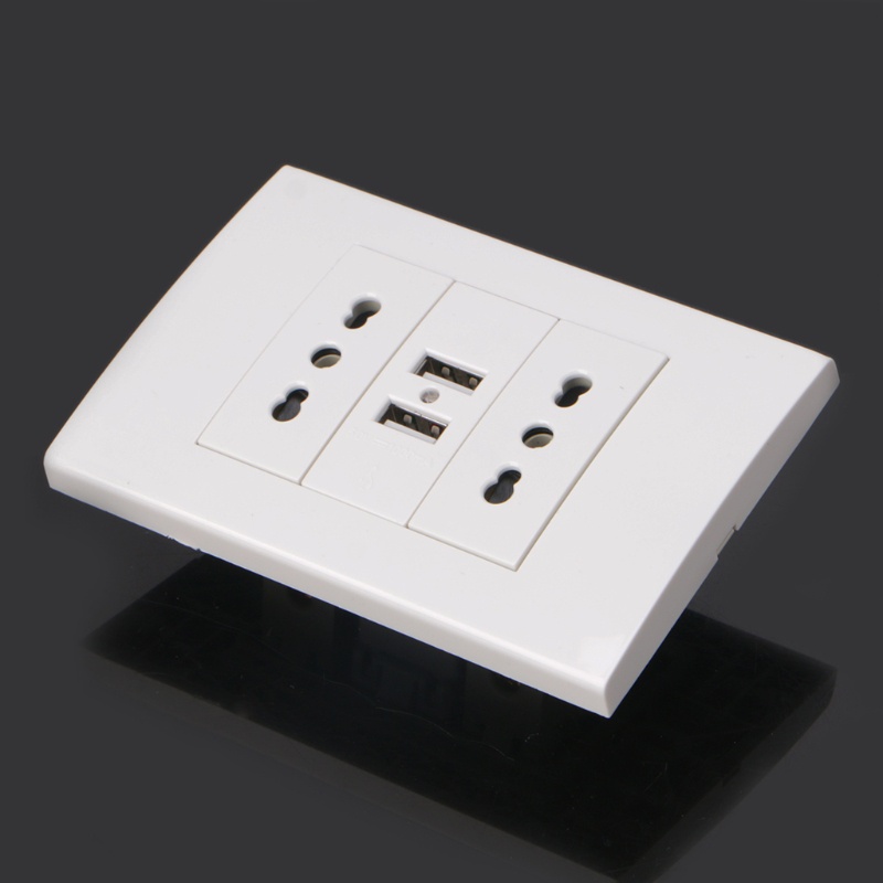 Tường WER 16AỔ Cắm Điện Hai Cổng USB 5V