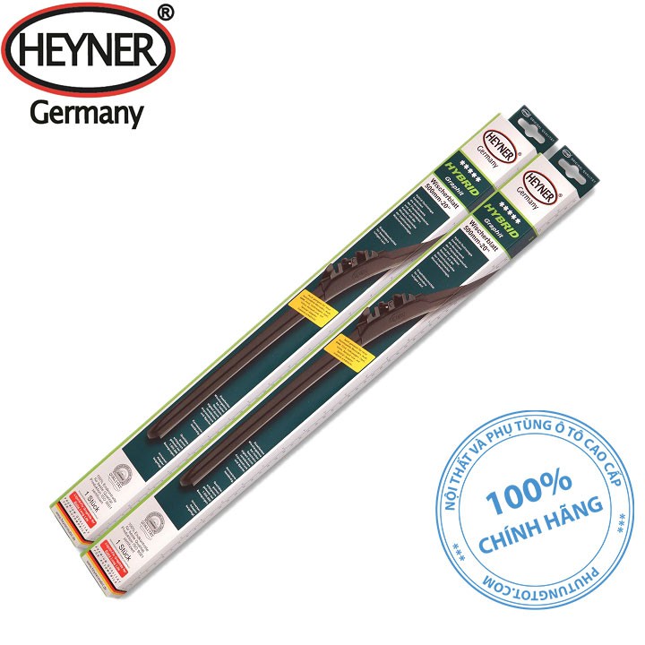 Gạt mưa ô tô Heyner Germany chính hãng công nghệ Hybrid Nano đủ size từ 14inch đến 28inch