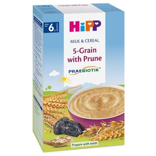 Bột ăn dặm hipp ngũ cốc hoa quả tổng hợp - mận tây - 250g