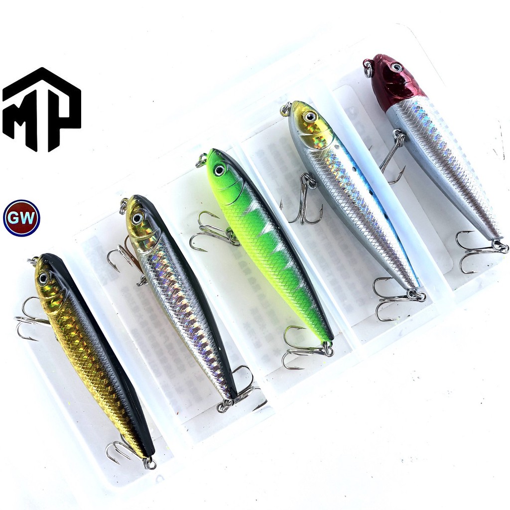 Sét mồi câu cá giả câu lure GW , 8g - 9cm combo 5 con đủ màu , câu hồ , biển , sông hàng chuẩn y hìnhg