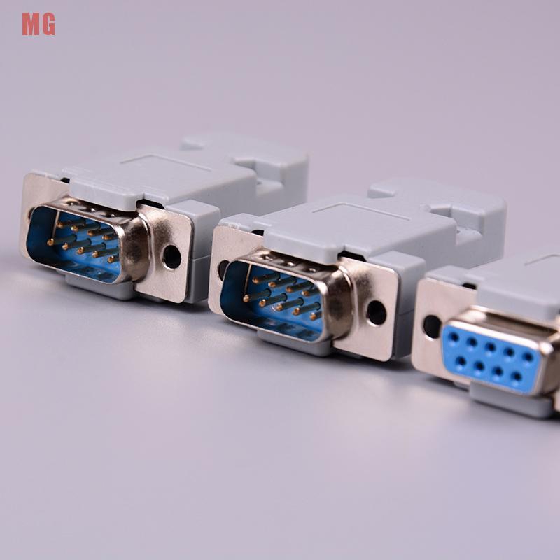 2 Set Đầu Nối Rs232 Db9 9 Pin Rs232 Bằng Đồng