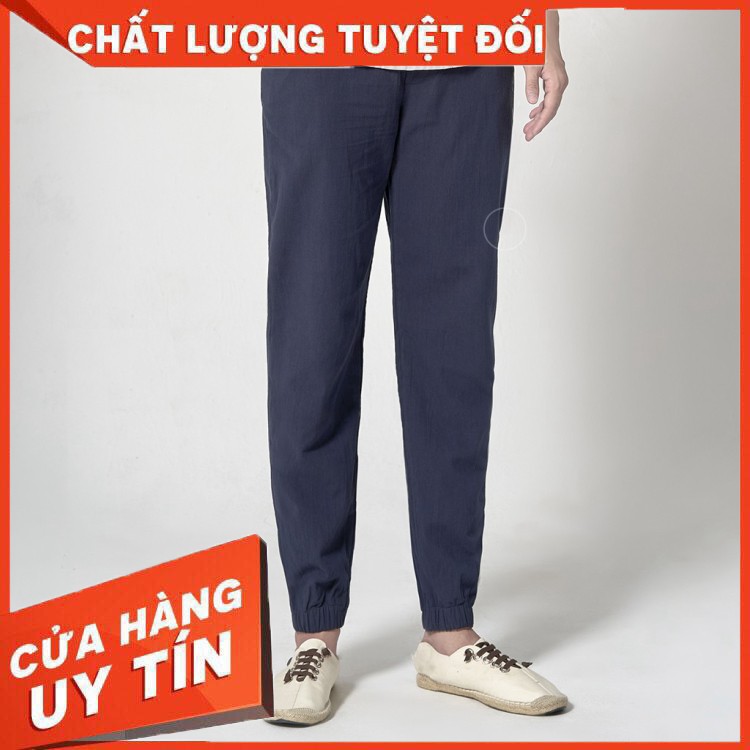 HÀNG CAO CẤP -  Quần Jogger Nam Vải Đũi ROUGH 5 Màu, Mềm, Mát Trẻ Trung Năng Động  - Hàng Cao Cấp