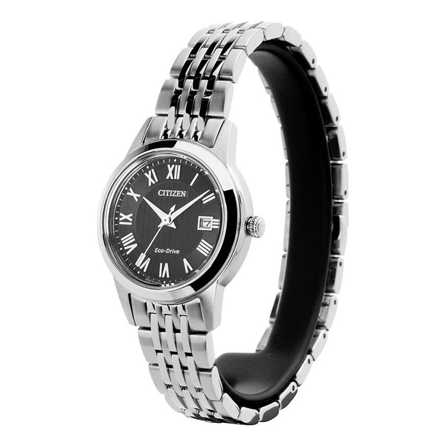 Đồng Hồ Nữ Citizen Dây Thép Không Gỉ FE1080-51E - Mặt Đen (Sapphire)