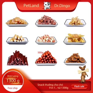 COMBO SIÊU TIẾT KIỆM 🦴 1300gr 🦴  Bánh thưởng cho chó, Snack thịt cho cún cao cấp, loại hảo hạng