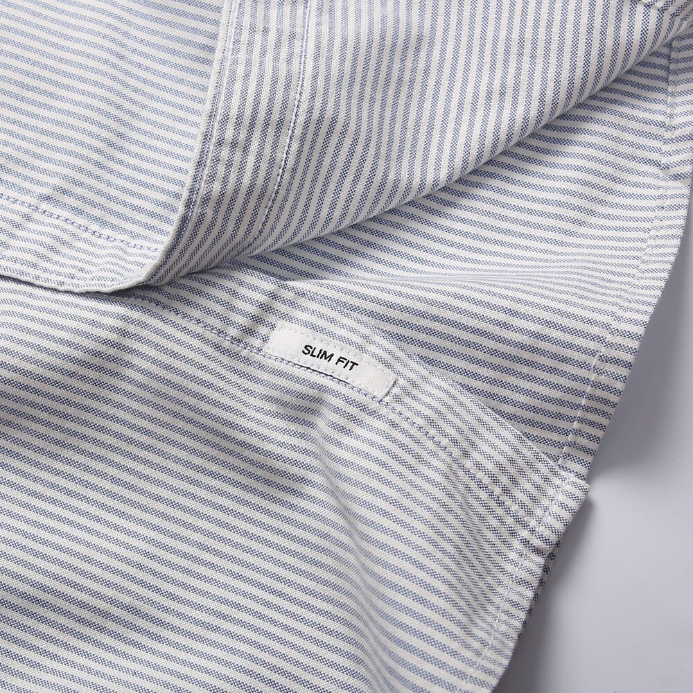 Áo Sơ Mi Nam Dài Tay Họa Tiết Kẻ Sọc GU CHẤT - Chất Cotton GUSM02
