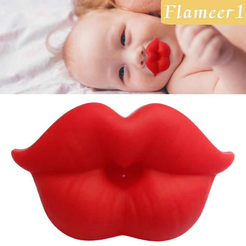 [Flameameer1] Núm Vú Giả Silicone Hình Đôi Môi Cho Bé Mới Biết Đi