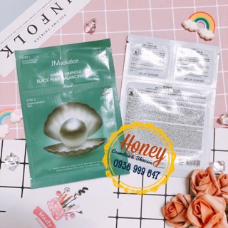 🧜🏿‍♀️🌊MẶT NẠ NGỌC TRAI ĐEN CÂN BẰNG DA - JM SOLUTION MARINE LUMINOUS BLACK PEARL BALANCING MASK - 33ml 💦
