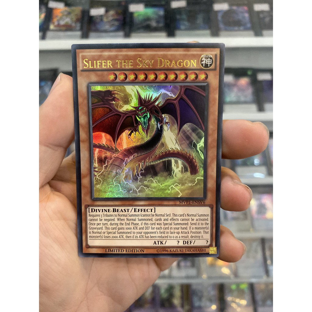 Thẻ Bài Lẻ YugiOh! Mã MVP1-ENSV6 – Slifer the Sky Dragon – Ultra Rare – Limited Edition