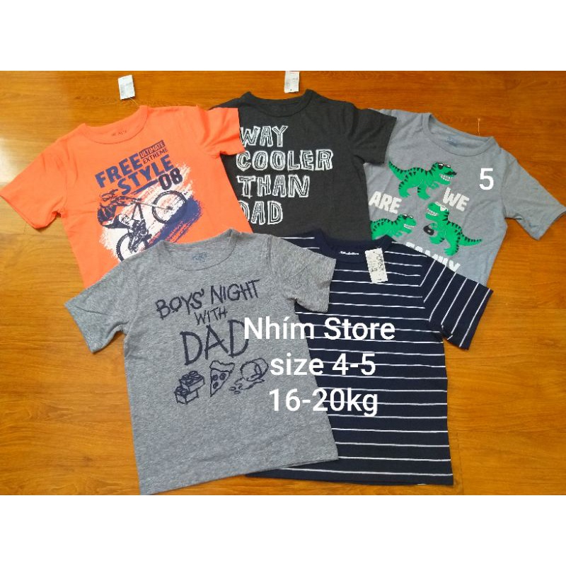 Áo bé trai ngắn tay size 0-4 tuổi hàng Palce dư xịn