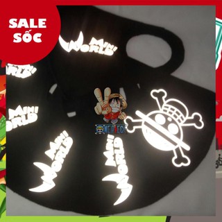 Khẩu Trang One Piece Phản Quang Đen Siêu Chất