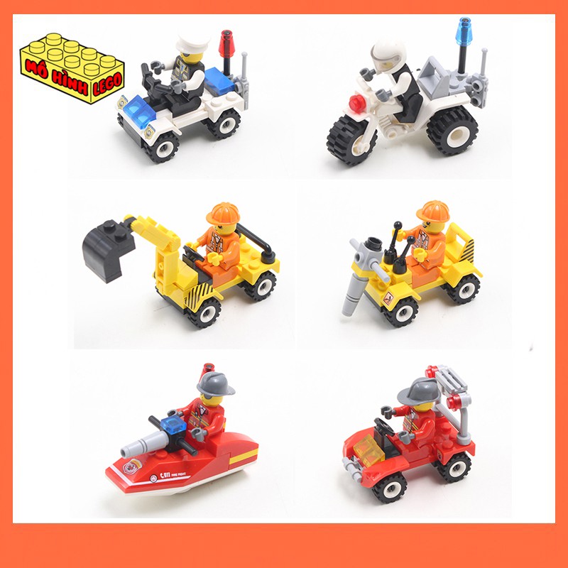 Đồ chơi lắp ráp lego giá rẻ Jie Star mô hình nhân vật và phương tiện mini cho bé