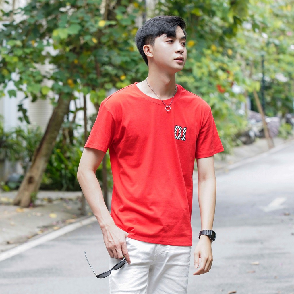 Áo phông nam SAYME set gia đình đi biển mùa hè in chữ vải cotton thoáng mát MCTS0019