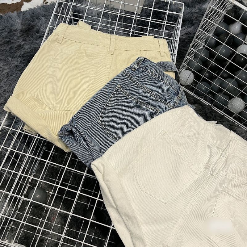 Quần yếm đùi jean hàng QCL1