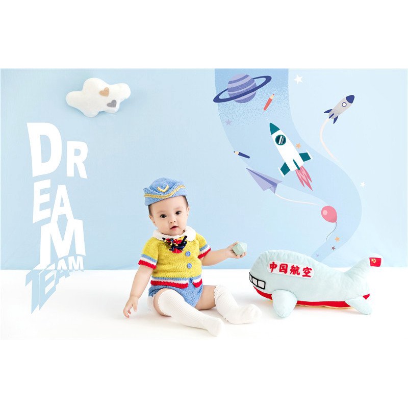 Bộ quần áo len cao cấp để chụp ảnh cho bé 6-12 tháng