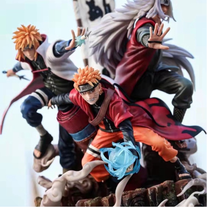 Mô hình Bô 3 Naruto - Minato - Jiraiya Hàng St1 Chất Lượng Cao