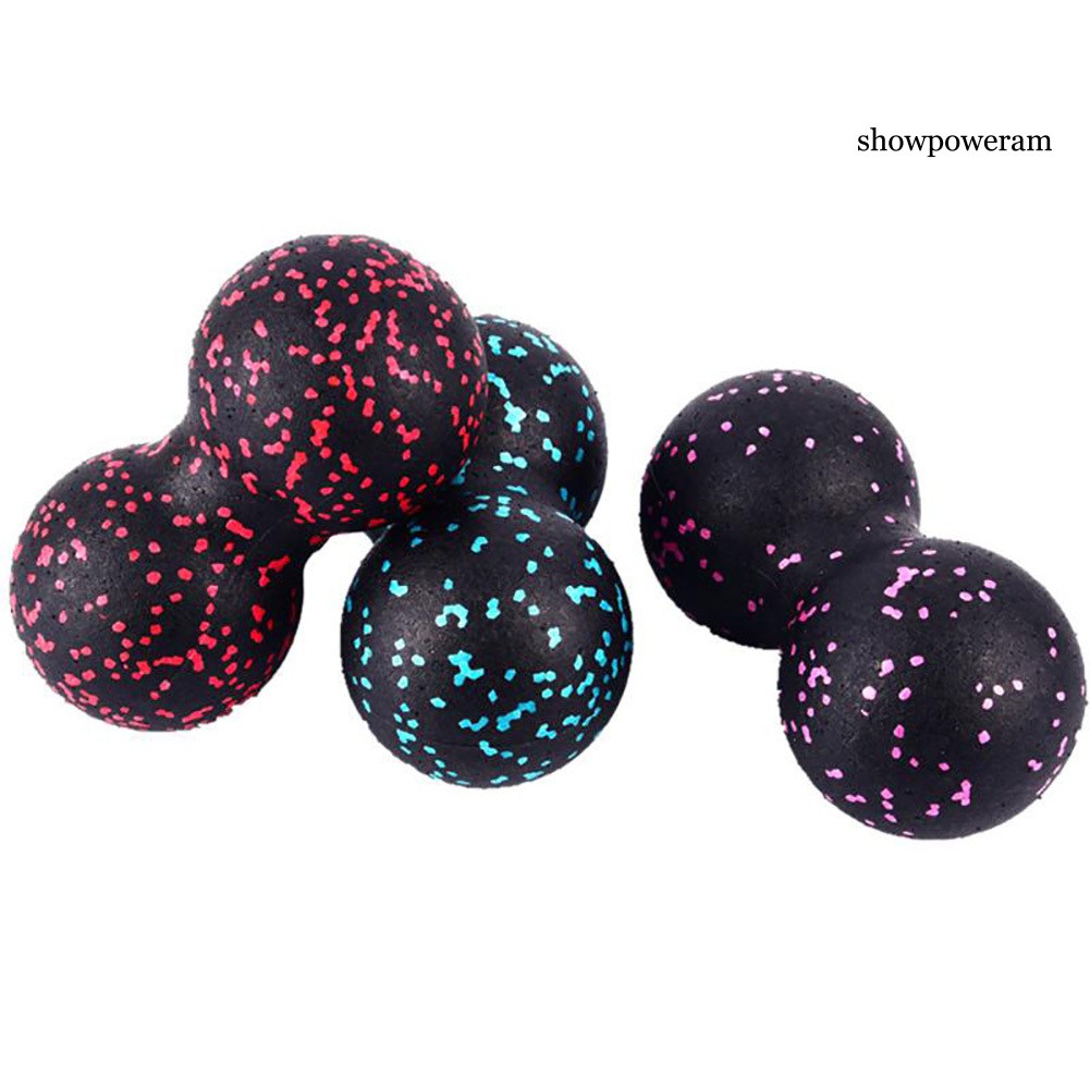 SPA EVA Peanut Dual Ball Yoga Fitness Roller Muscle Fascia Relax Body Foot Massager