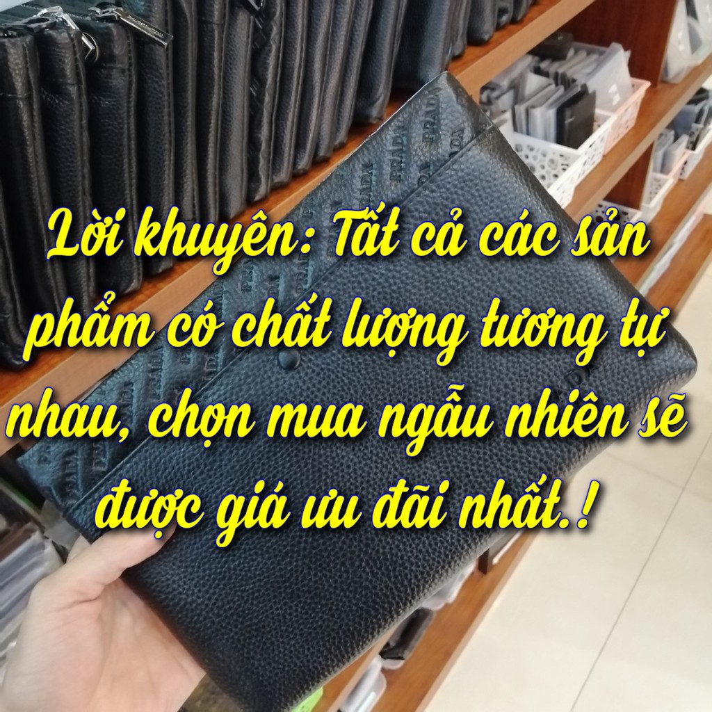 [Da Bò 100%]Ví Cầm Tay/ Clutch Nam Kiểu Dáng Thời Trang Nhập New 2020 (BH - 12 Tháng)