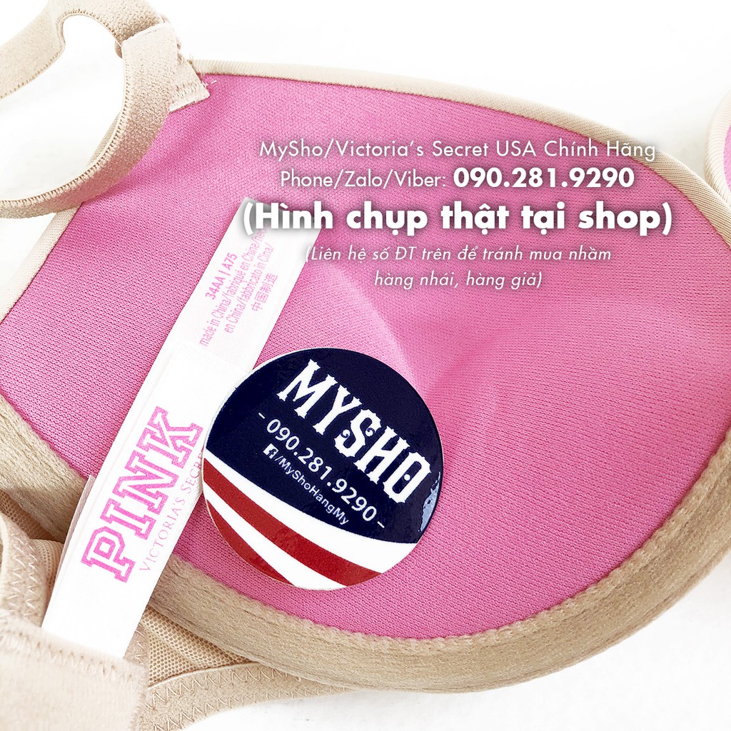 Áo lót nâng nhiều tạo khe sexy , dòng Super Push up, Nude - Victoria's Secret USA