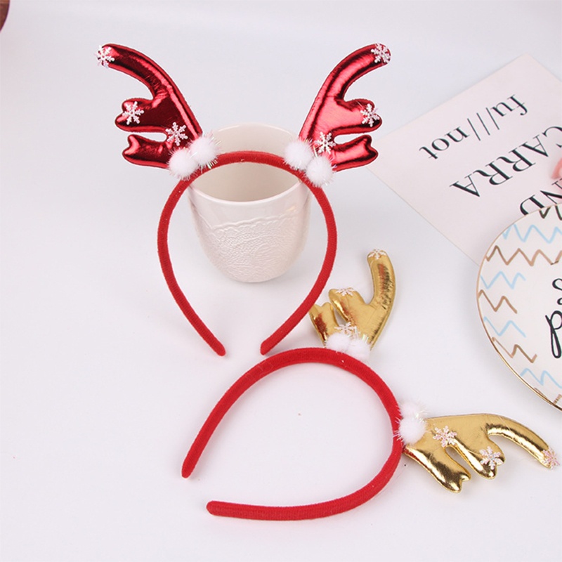 Băng Đô Cài Tóc Hình Sừng Hươu Hoạt Hình Giáng Sinh