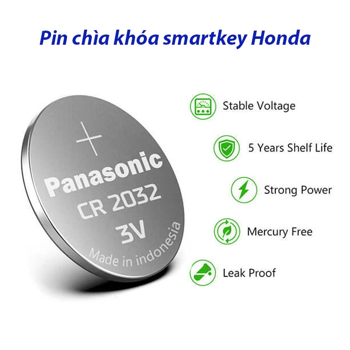 Pin chìa khóa remote Smartkey xe máy Honda SH, Vision, Vario, Lead, AB2020, ShMode..