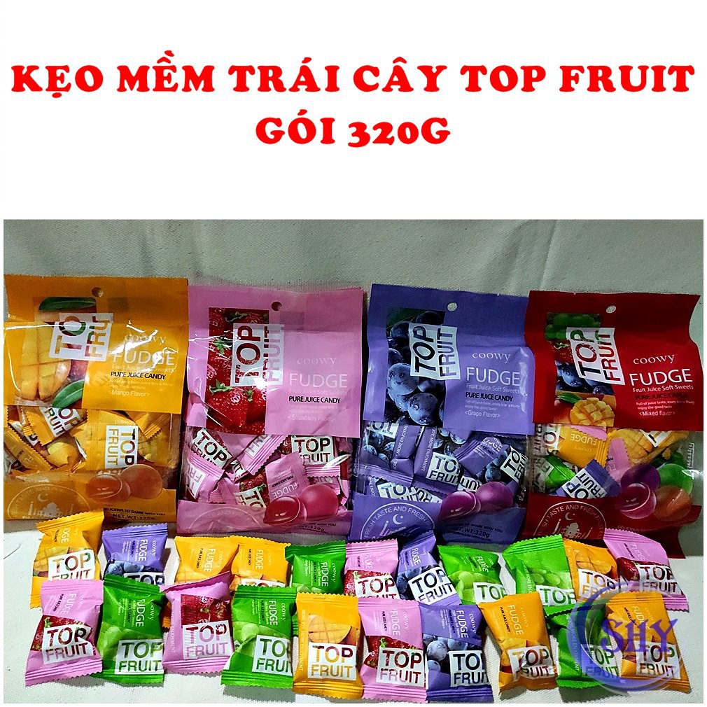 KẸO MỀM TRÁI CÂY TOP FRUIT GÓI 320G