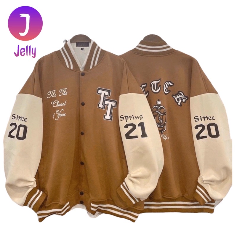 Áo Hoodie Nỉ Ngoại Hàng Bán Chạy Tay Phồng Thêu Chữ TT Form Rộng Thoải Mái - TP83 [Jellyfashion]