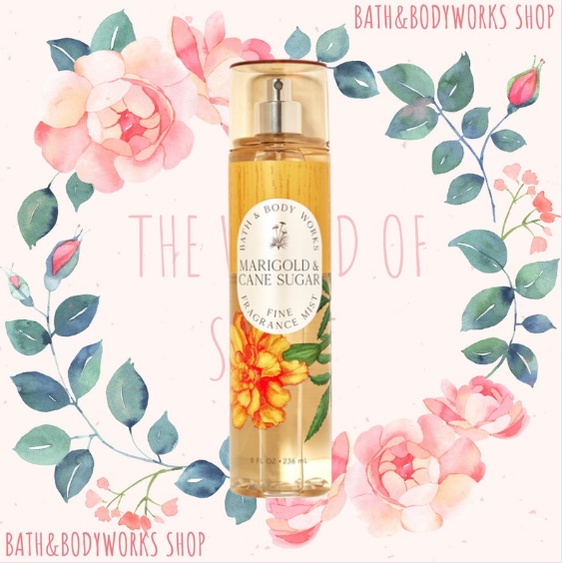 Xịt thơm toàn thân Bath & Body Works Marigold & Cane Sugar