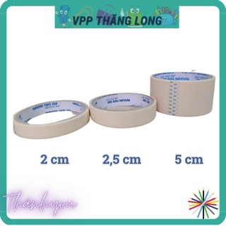 1 cuộn băng dính giấy viết lên được, băng keo giấy 2cm, 2.5cm, 5cm