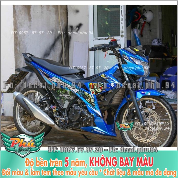 Tem rời Satrai Xanh Thỏ Ohlins (X) -1