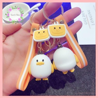 Móc Khóa Cute Chất Liệu Cao Su Non Hình Gà Con Siêu Dễ Thương